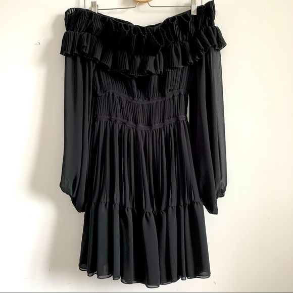 🖤Babylon Off the Shoulder Black Dress - Picture 2 of 2